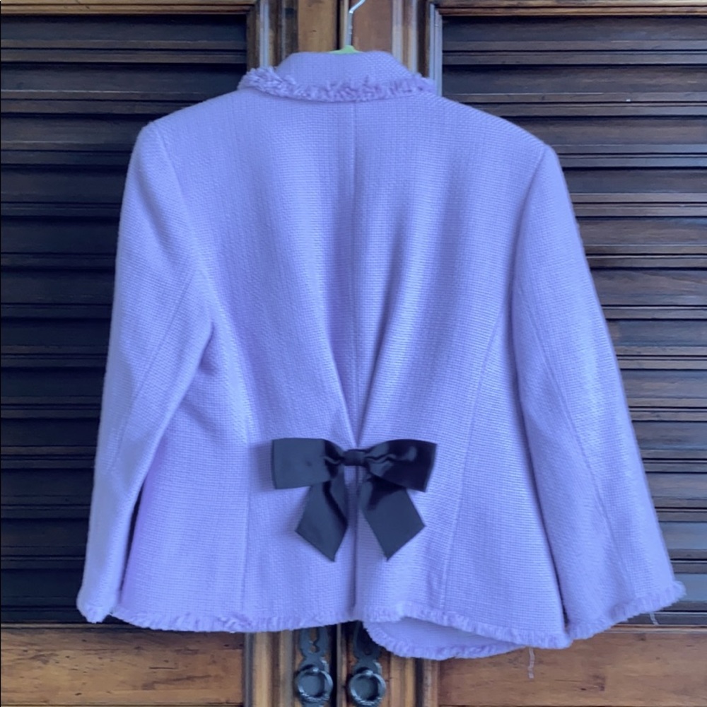 Lavender INC jacket with Black Bow